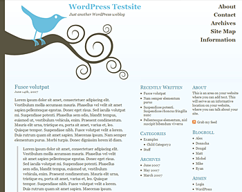 bluebird wordpress theme